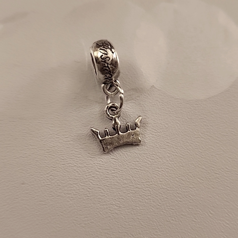 Fashionista Crown  Charm Will FIT Pandora and other European Systems